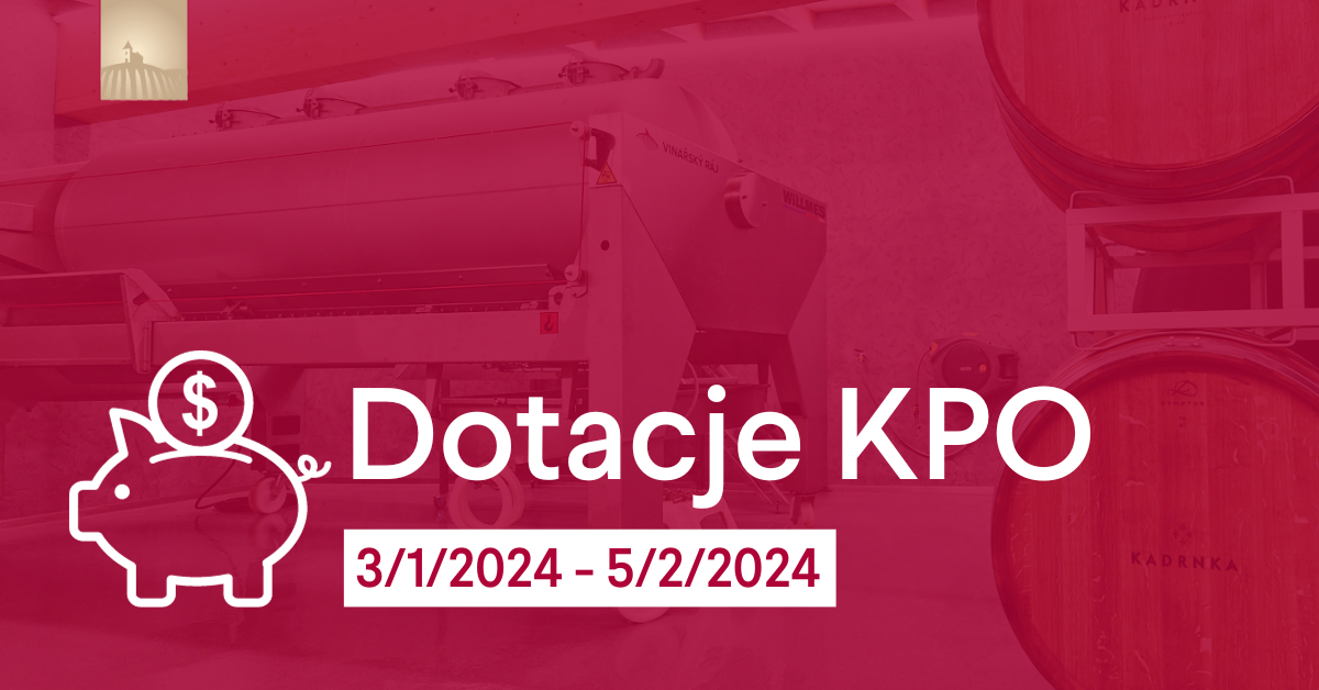 Dotacje KPO 2024 dla winiarzy